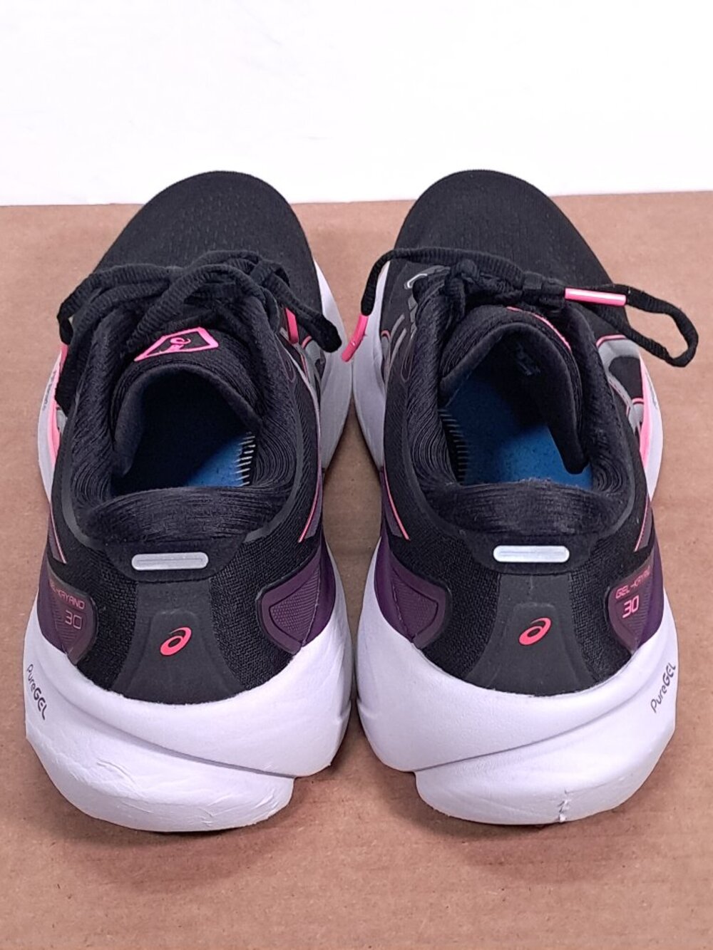 Asics Gel Kayano 30 Shoes Women 9 Black Pink Athletic Running Sneakers 1012B357 - Picture 9 of 16